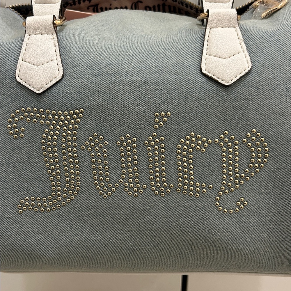 Juicy Couture Light Blue and White Studded Satchel - Picture 2 of 13